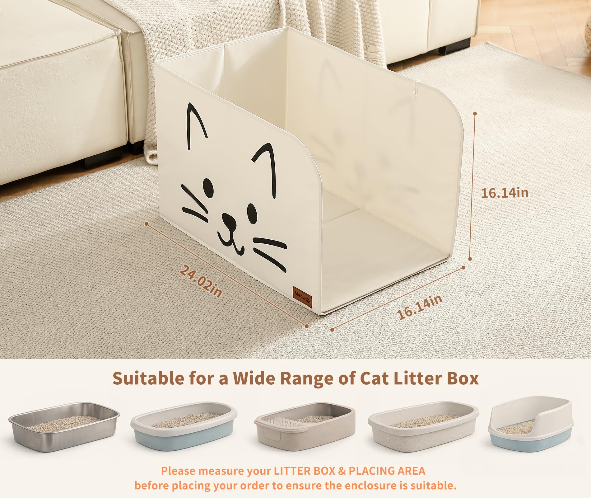 Qozary included removable waterproof mat helps trap moisture and odors.
