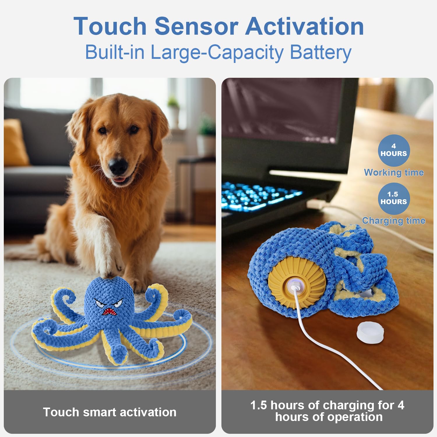 Qraxond motion sensor toy auto-bounces after touch