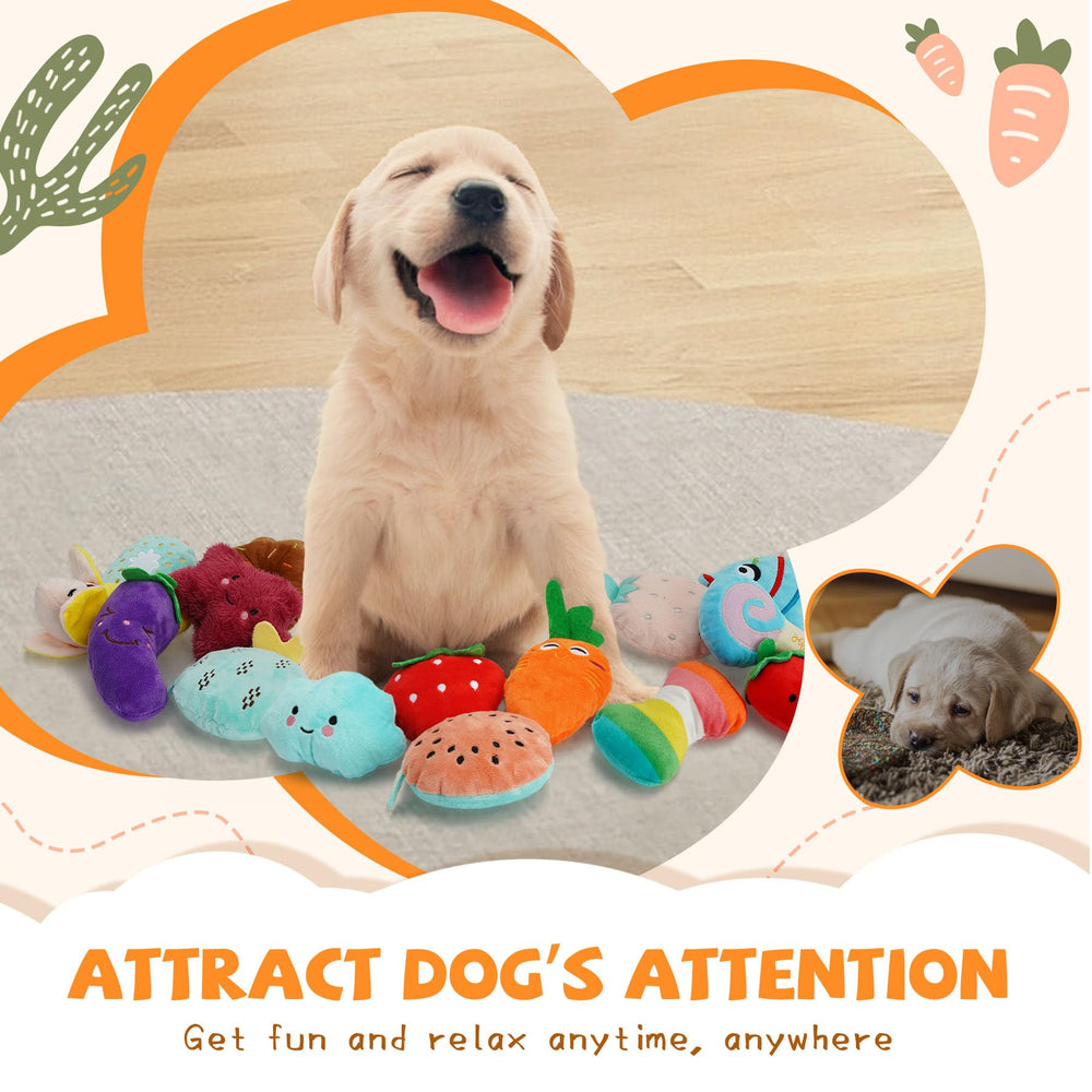 QTwoof plush chew toy with dental-massage design supports teething comfort.
