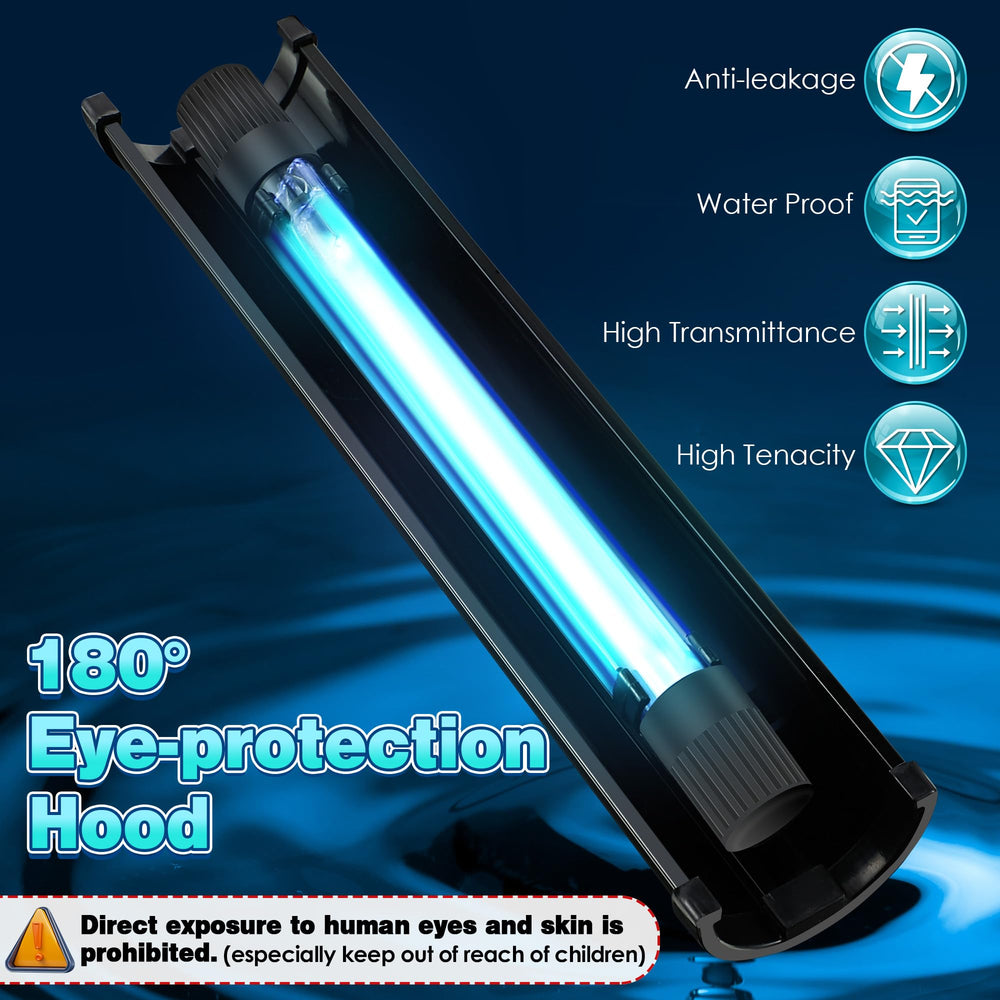 Qualirey 11W light helps maintain water clarity by reducing algae growth.