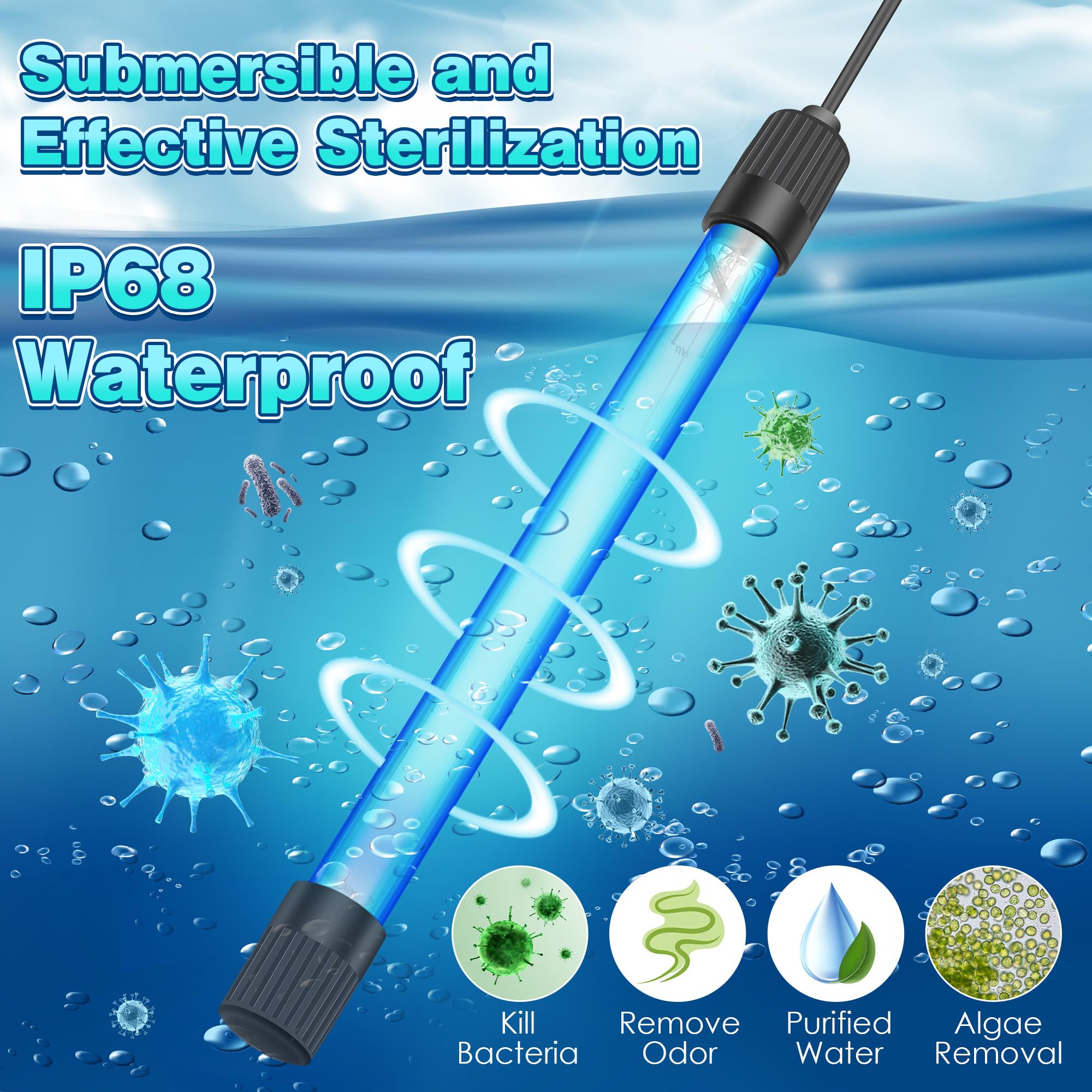 Qualirey IP68 waterproof design supports safe operation in wet environments.