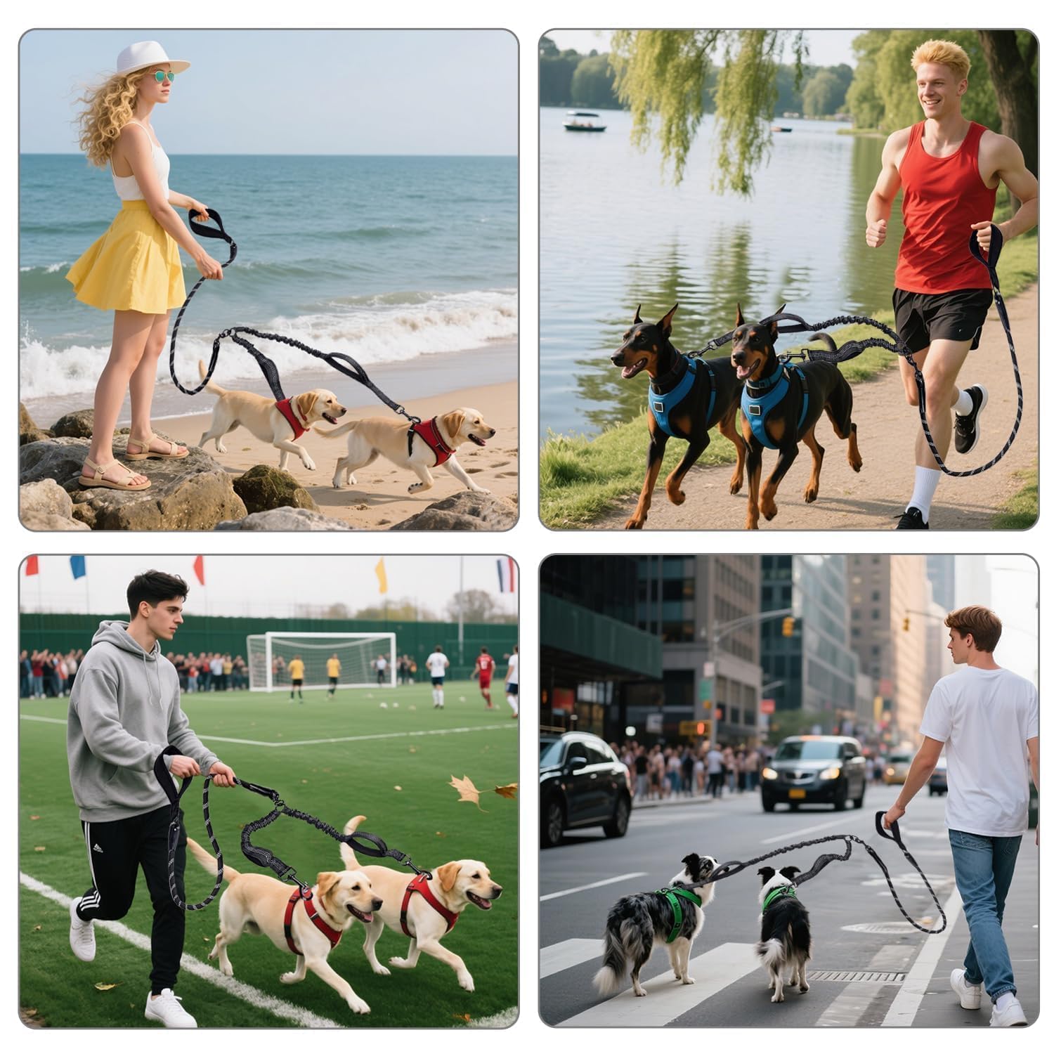 Quan Duo Duo alloy clasps reinforce durability for energetic dogs