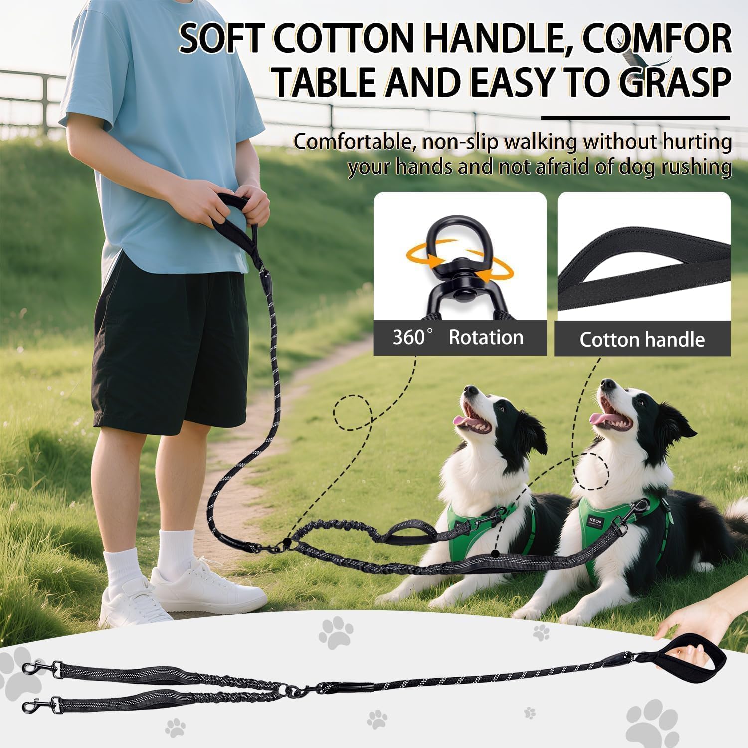 Quan Duo Duo padded grip keeps hands comfortable during long outings