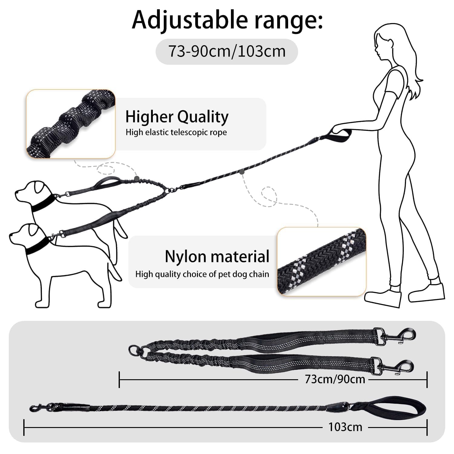 Quan Duo Duo reflective strips boost visibility at dawn or dusk
