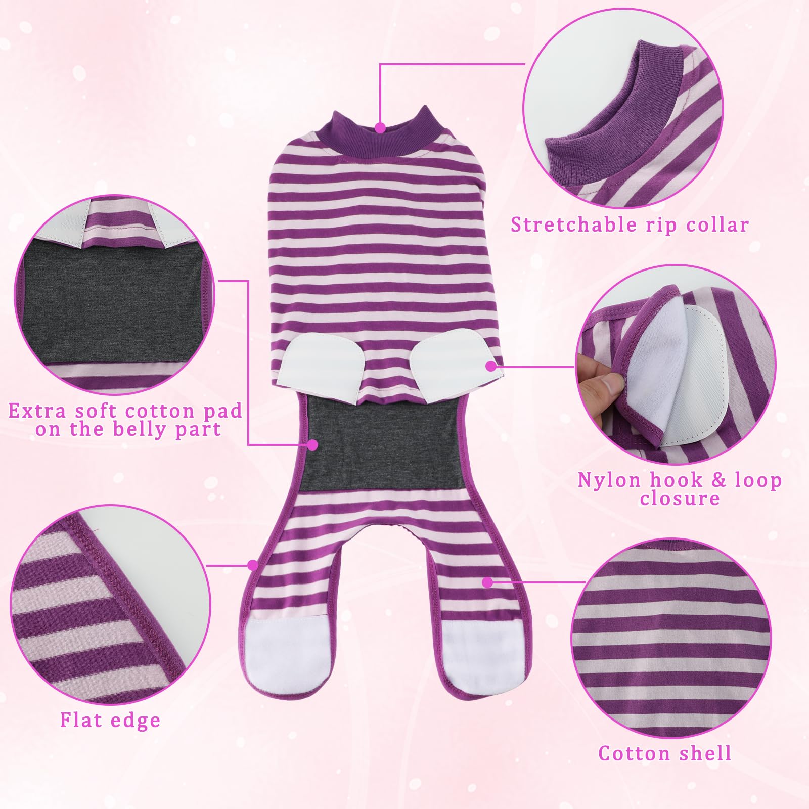 QUEARN two-pack set with two recovery styles for post-op comfort