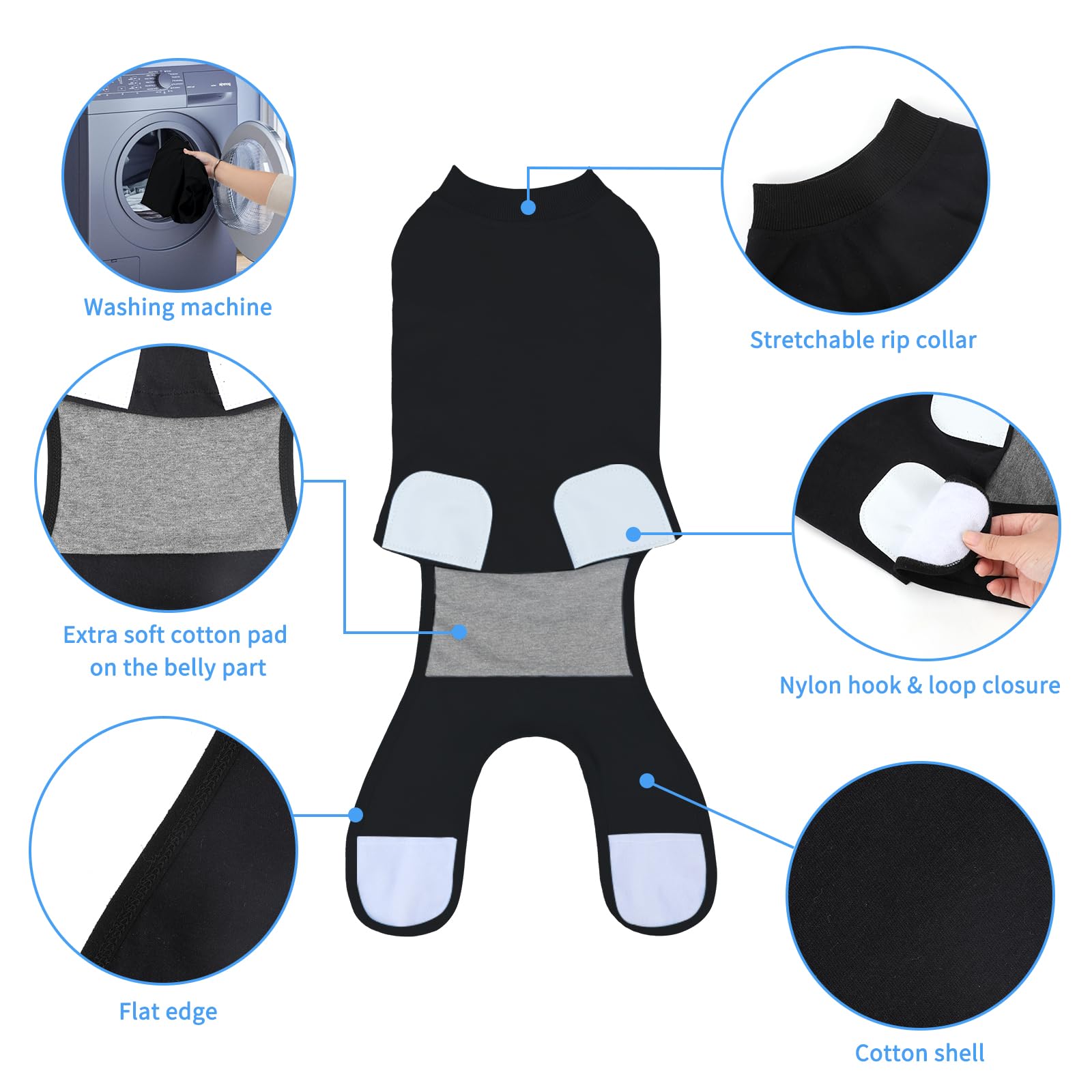 QUEARN two-style recovery suits ready for replacement.