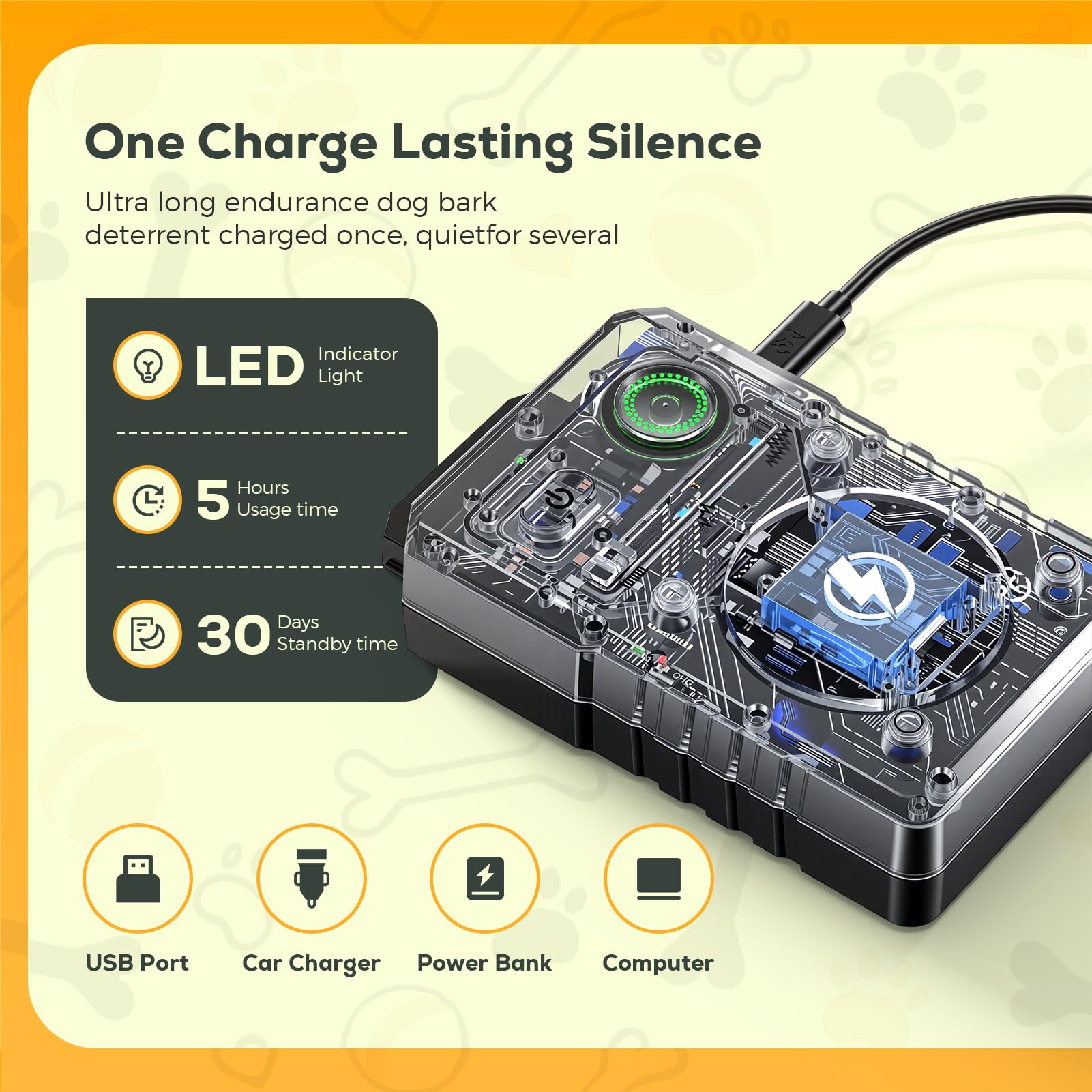 Queenmew indoor-outdoor training setup supports quiet barking at home.
