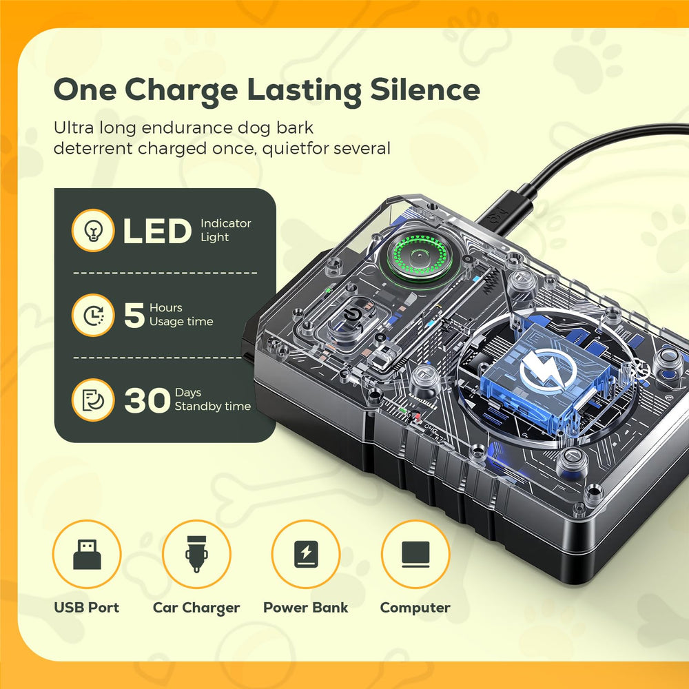 Queenmew indoor-outdoor training setup supports quiet barking at home.