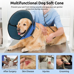 Queenmore soft-edged cone XL keeps your pet comfortable while preventing scratches.