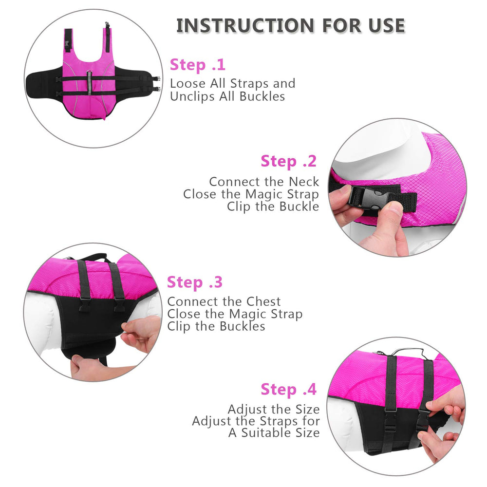 Lightweight yet sturdy Queenmore life jacket suitable for small and medium dogs