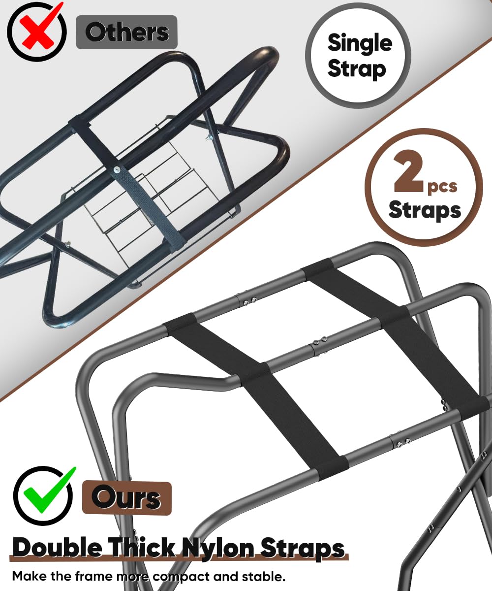 Queension saddle rack with bottom storage for blankets and gear