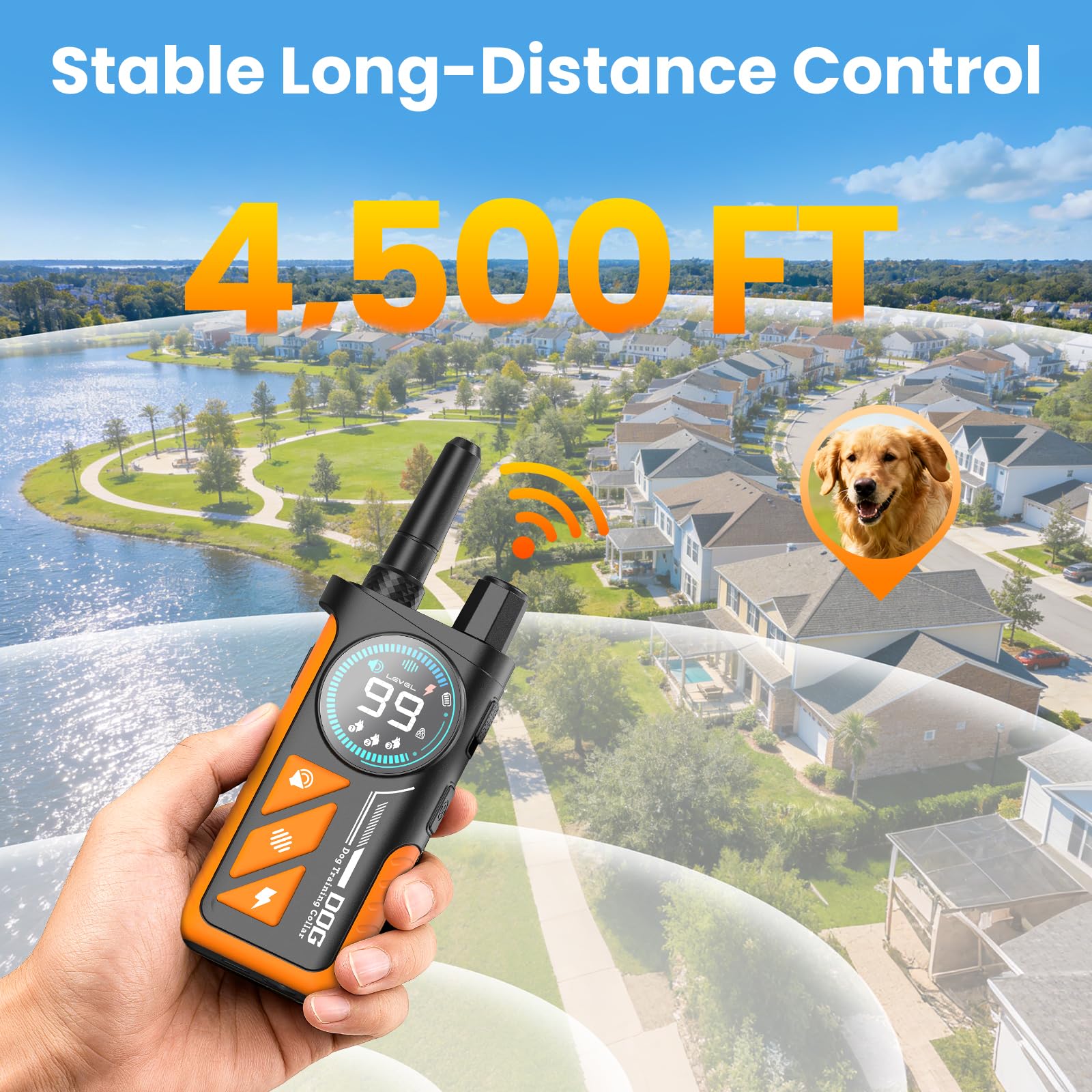 Quibre training modes Tone, Vibration, and Safe Shock in action.