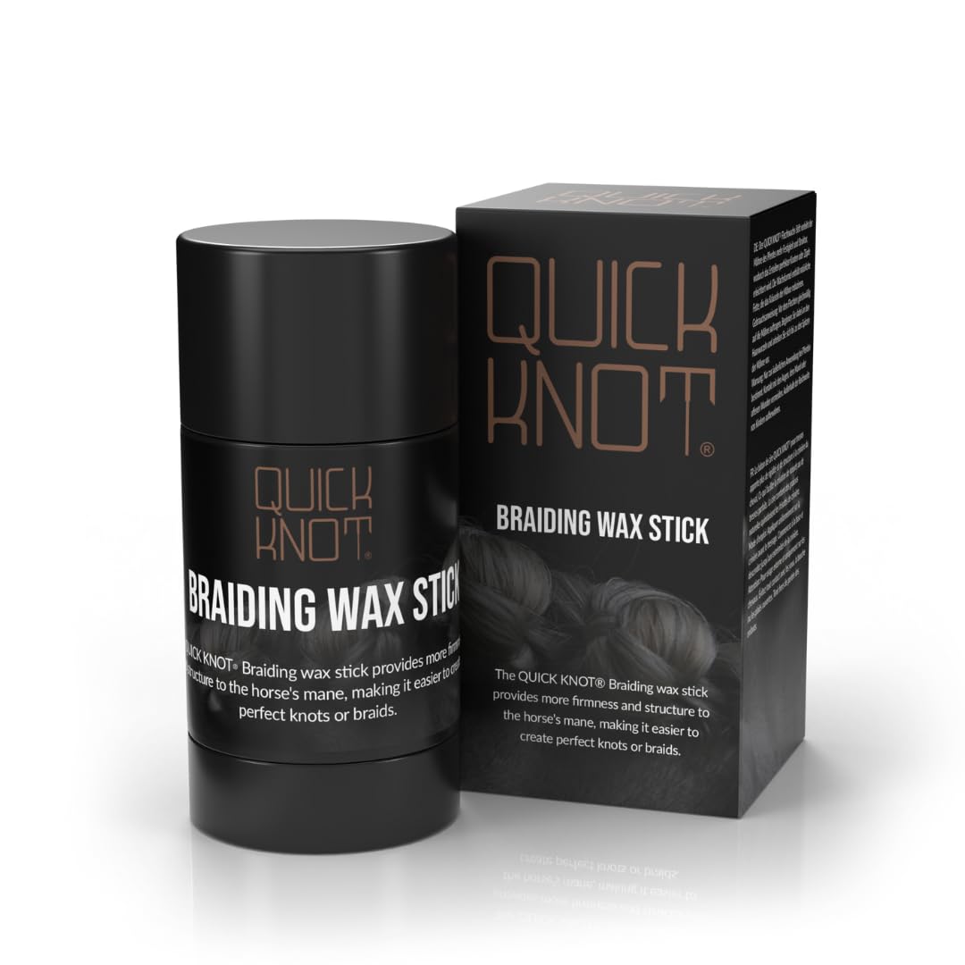 Quick Knot Braiding Wax Stick – application scene showing easy glide and secure hold for neat braids.