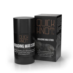 Quick Knot Braiding Wax Stick – application scene showing easy glide and secure hold for neat braids.