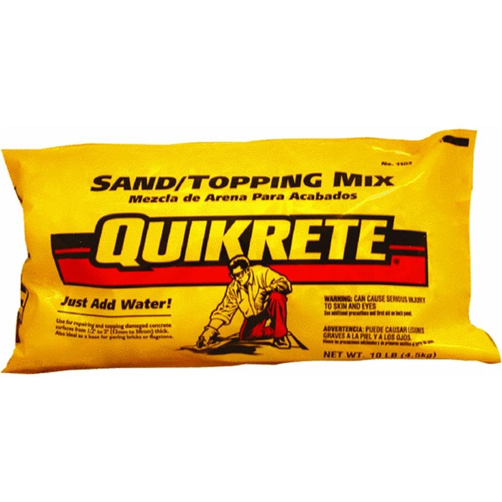 Quikrete Sand Mix 10 lb for durable base and easy masonry patching.