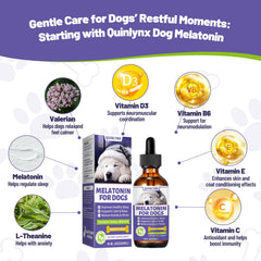 Quinlynx dog sleep aid bottle for nighttime rest