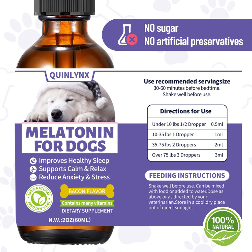 Quinlynx easy-dose dog melatonin simple daily use