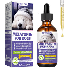 Quinlynx Melatonin for Dogs Day-Night Drops promote calm sleep
