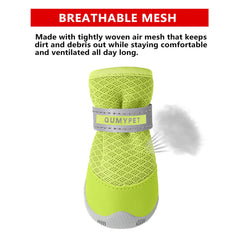QUMY dog shoes small anti-slip sole visible for stable on floors.