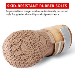 QUMY dog shoes water-resistant fabric keeps paws dry during rain