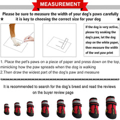 QUMY dog shoes feature a wide split seam opening for easy on/off.