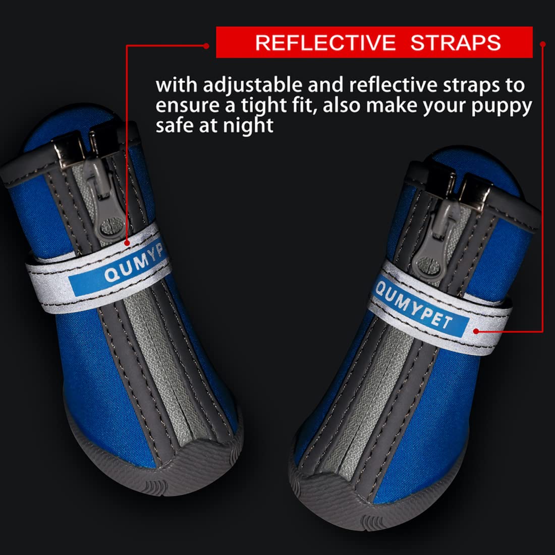 QUMY winter paw protection shoes shield paws from cold surfaces