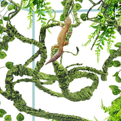 QUOZUO large terrarium hanging plant vines boost vertical enrichment.