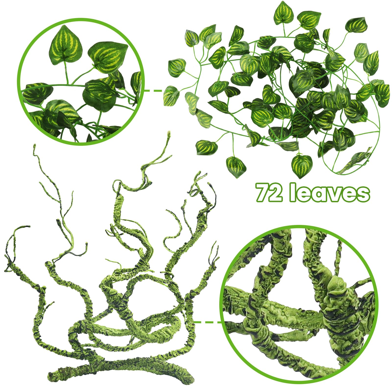 QUOZUO stand plants provide stable decor and climbing opportunities.
