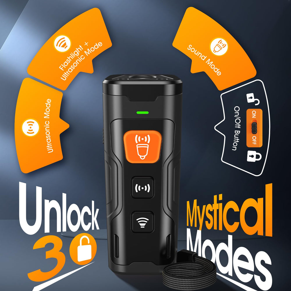 QVNNVQ ultrasonic deterrent handheld for convenient on-the-go training.