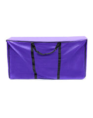 QWORK Hay Bale Storage Bag open zipper facilitates easy access to a large bale.