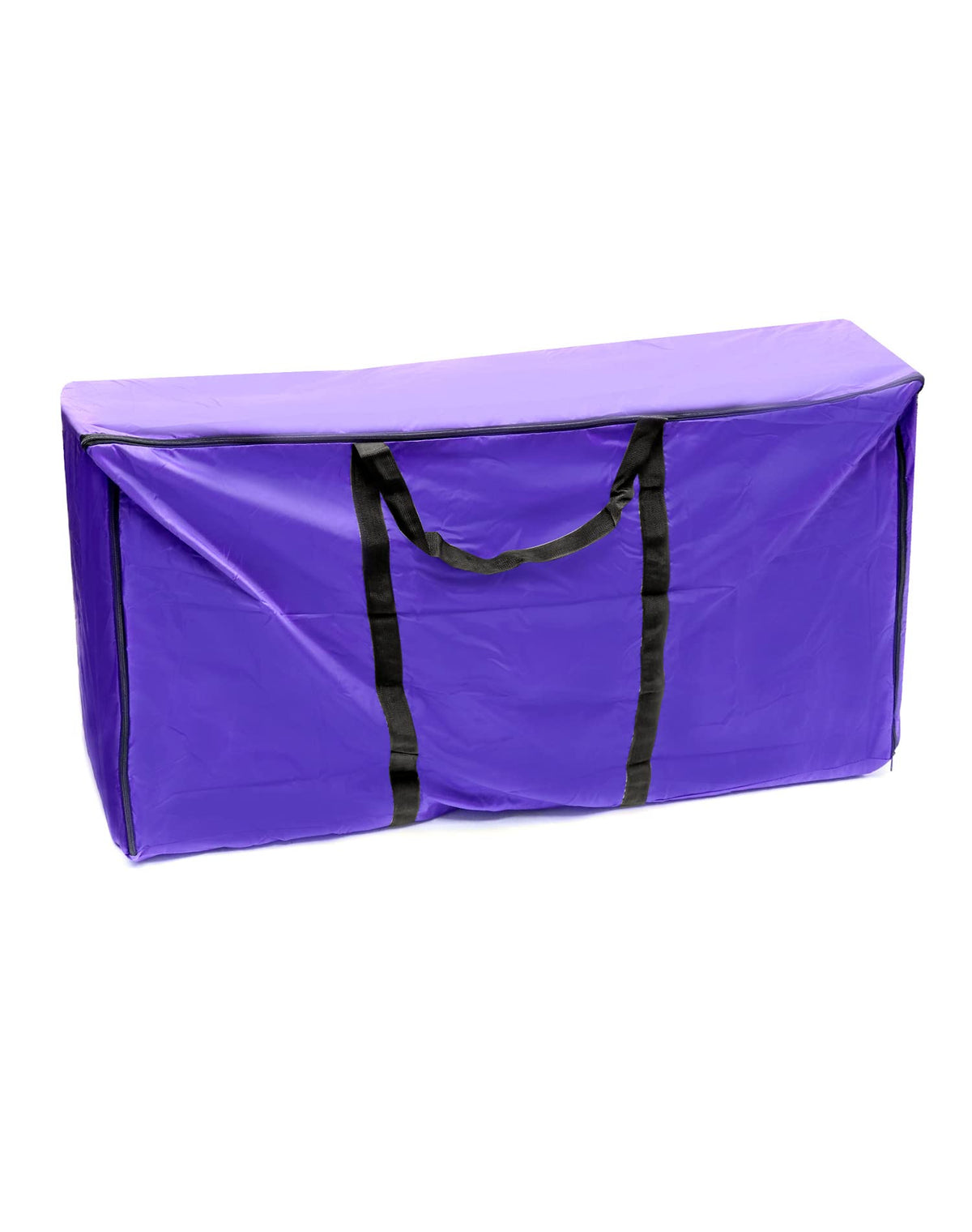 QWORK Hay Bale Storage Bag side view shows rugged fabric and capacity.