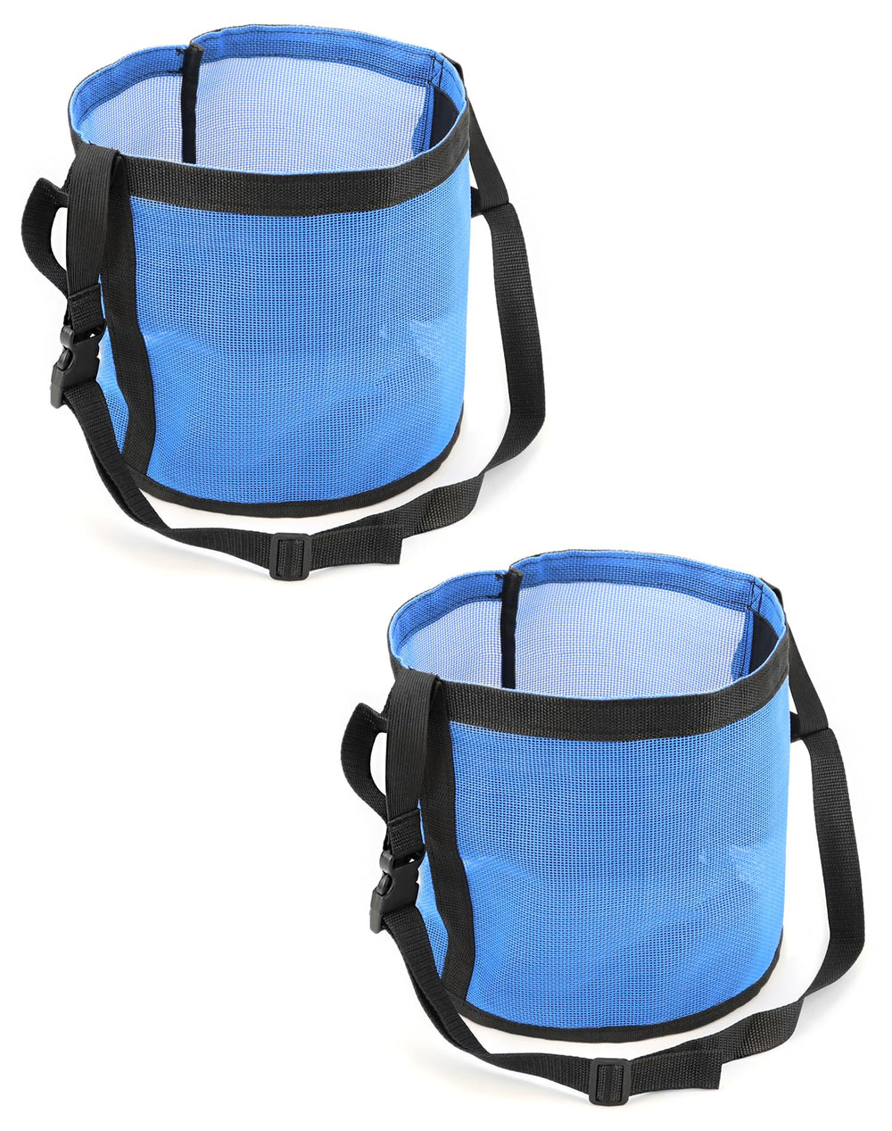 QWORK 9.5-inch diameter by 9-inch height fits draft and warmblood sizes well.