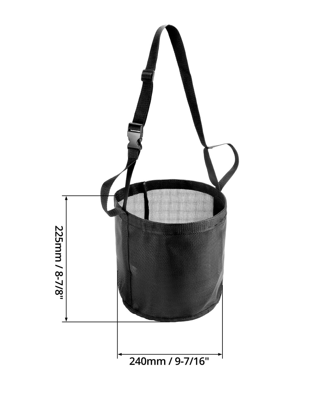 QWORK bag offers a large feeding room suitable for adult horses.