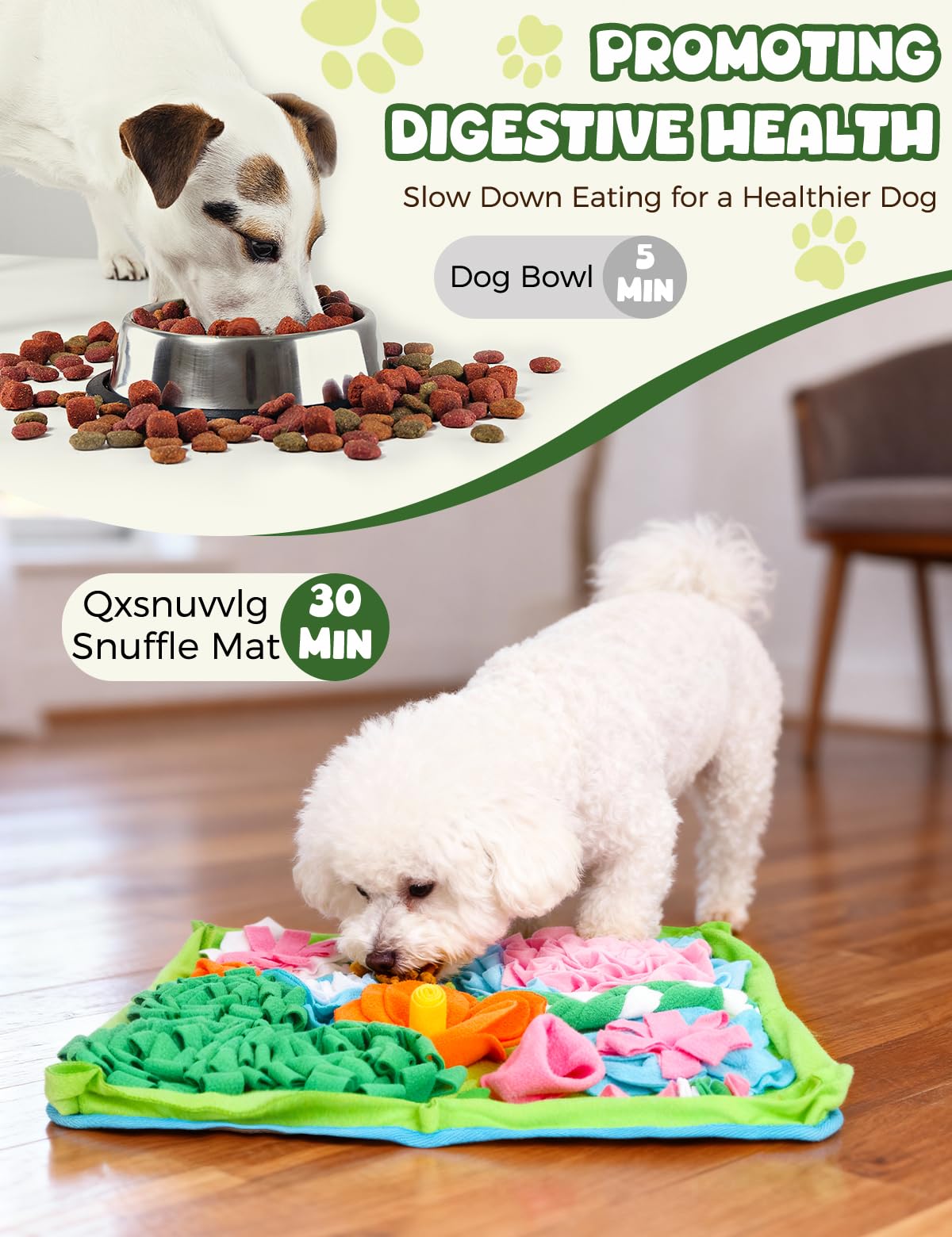Qxsnuvvlg Snuffle Mat durable, non-toxic materials for safe use