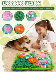 Qxsnuvvlg Snuffle Mat hidden treats boost mental stimulation during play