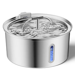 Qzkragt cat water fountain with durable stainless steel bowl for pets.