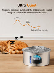 Qzkragt dual-stream T faucet delivers continuous water flow.