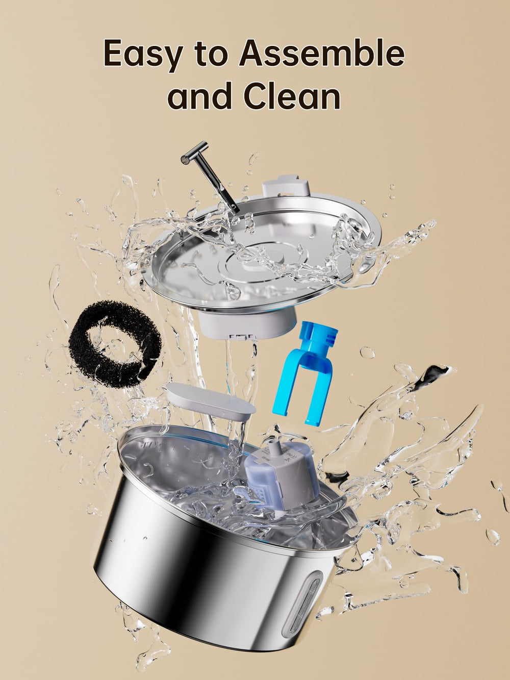 Qzkragt easy disassembly for quick cleaning and maintenance.