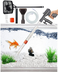 QZQ Aquarium Gravel Cleaner main unit with siphon hose for water changes