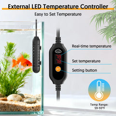 QZQ heater shown with external controller for flexible monitoring setup