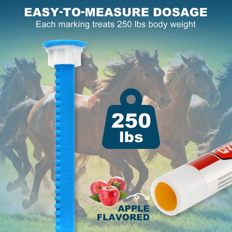 QZQAB six-pack dewormer paste packaging for multiple horses