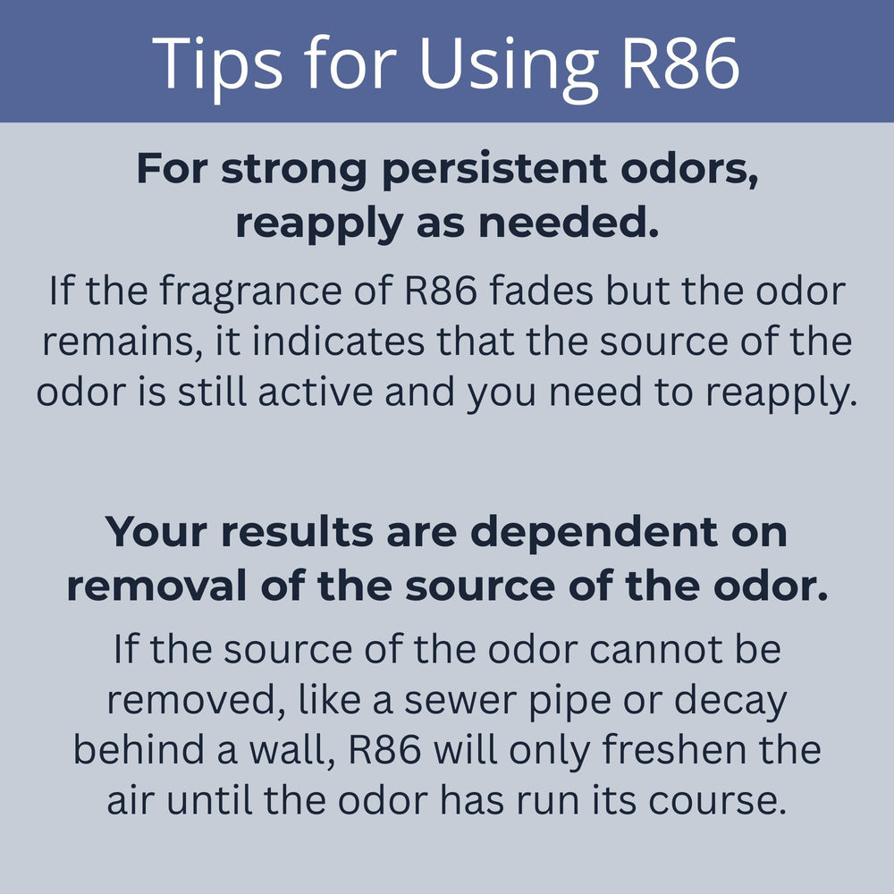 R86 drain-disposal-cleaning shot suggests refreshing drains and disposals.