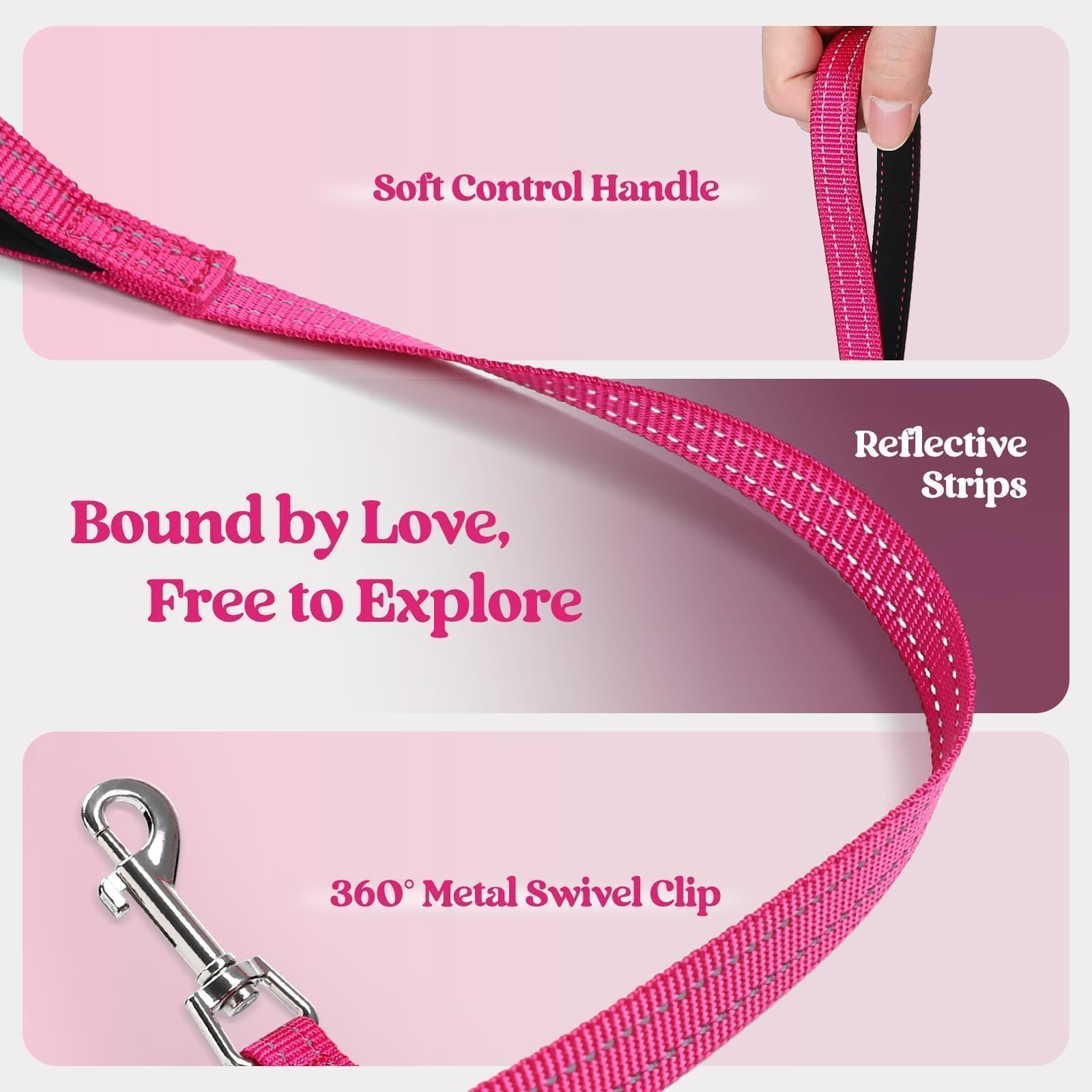 Rabbitgoo back D-rings provide versatile leash options