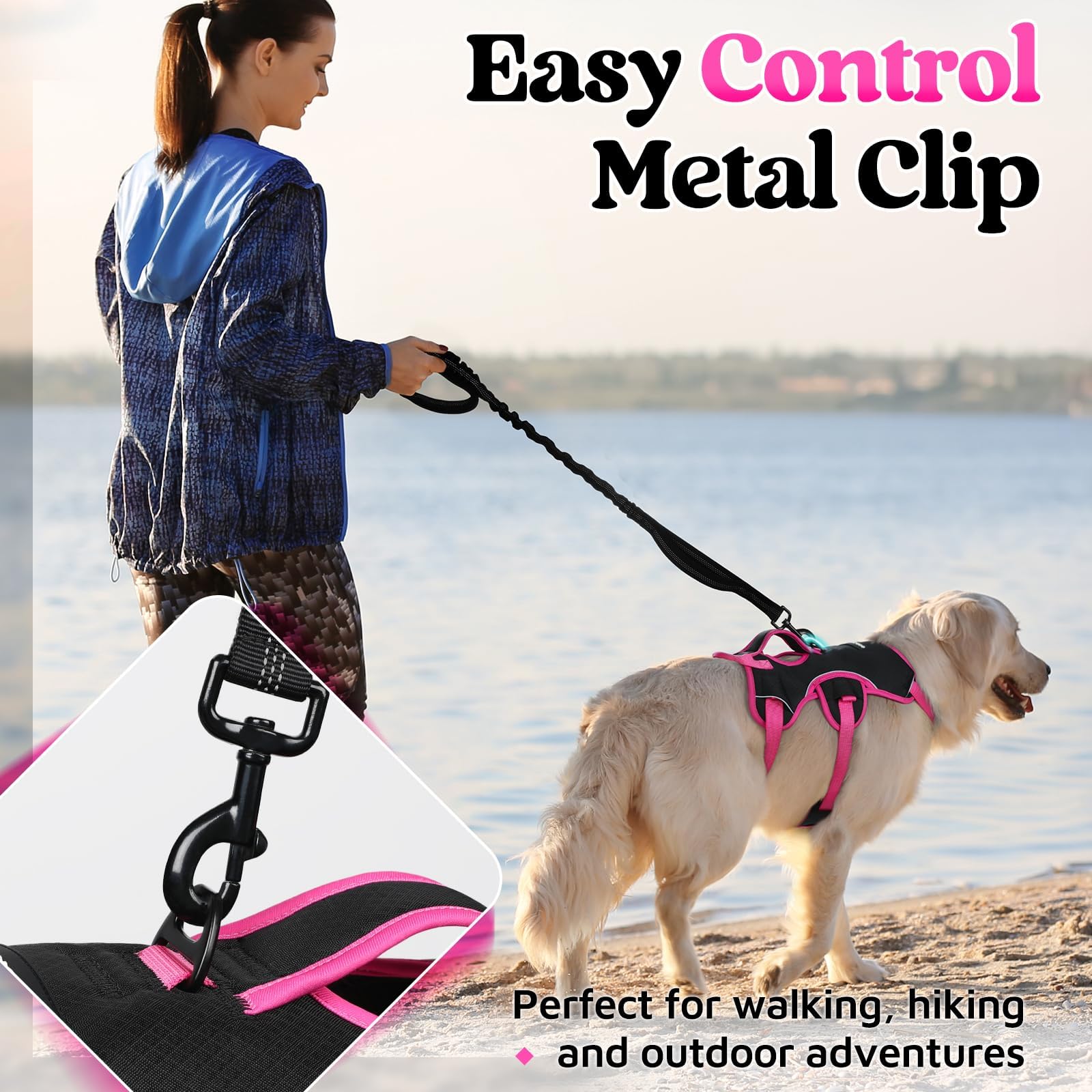 Rabbitgoo breathable air mesh keeps dogs cool on long outings.
