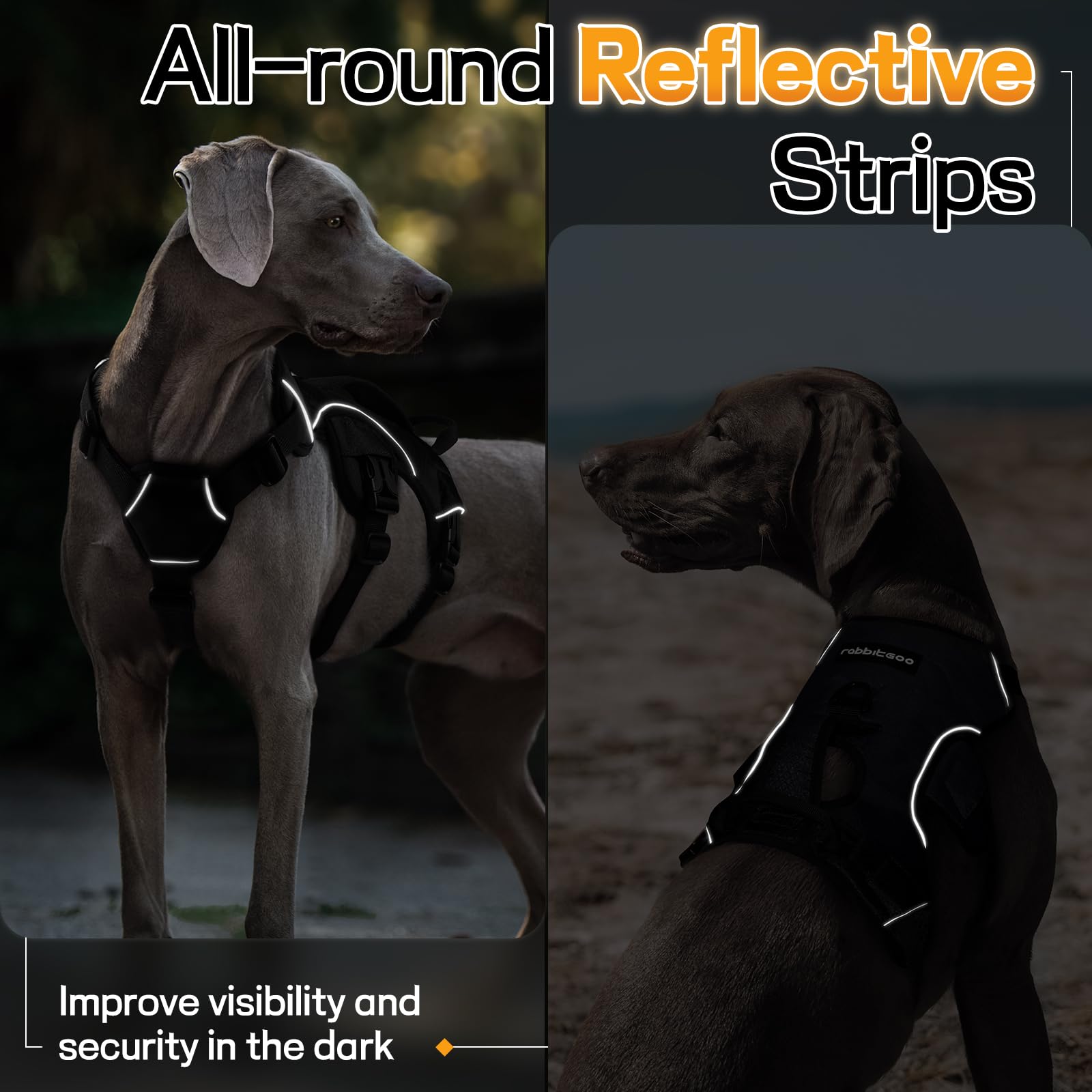 Rabbitgoo breathable air mesh padding reduces friction during wear.