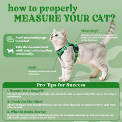 Rabbitgoo cat harness adjustable straps for a secure fit