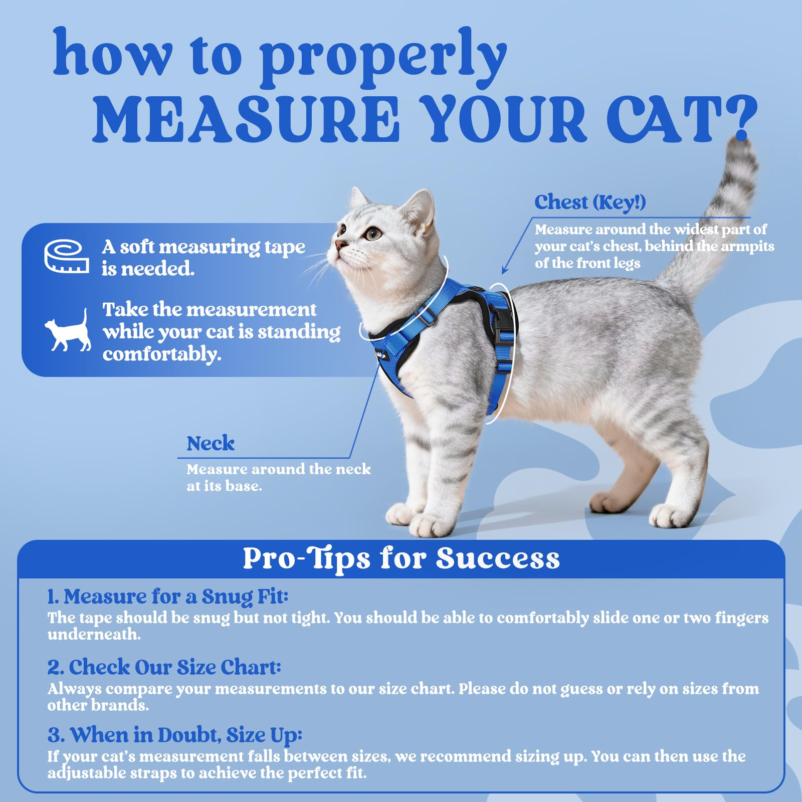 Breathable air-mesh keeps your cat cool on walks