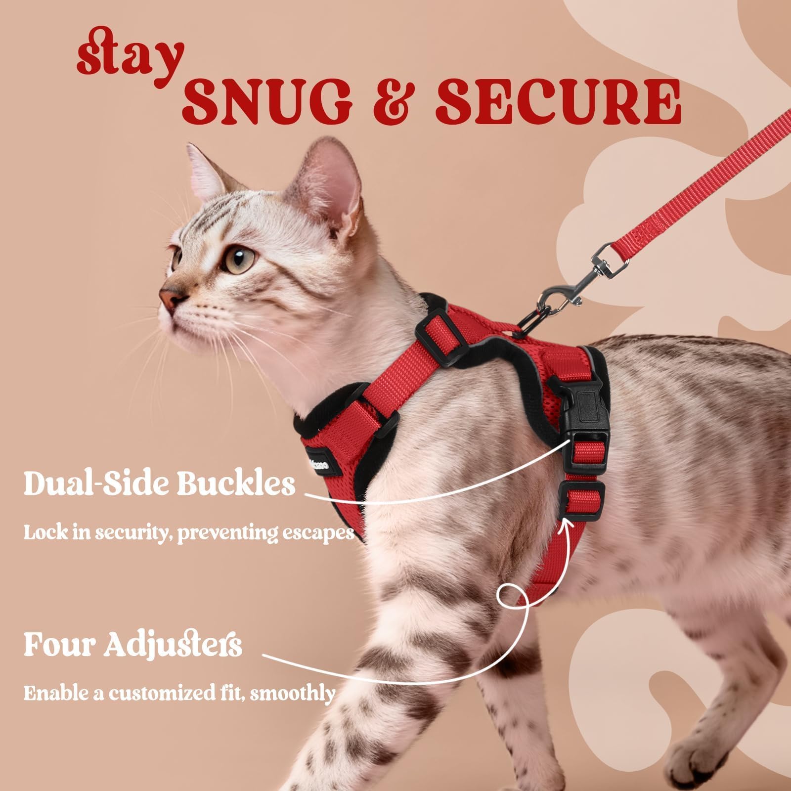Rabbitgoo vest with four adjustable straps for a customizable fit.