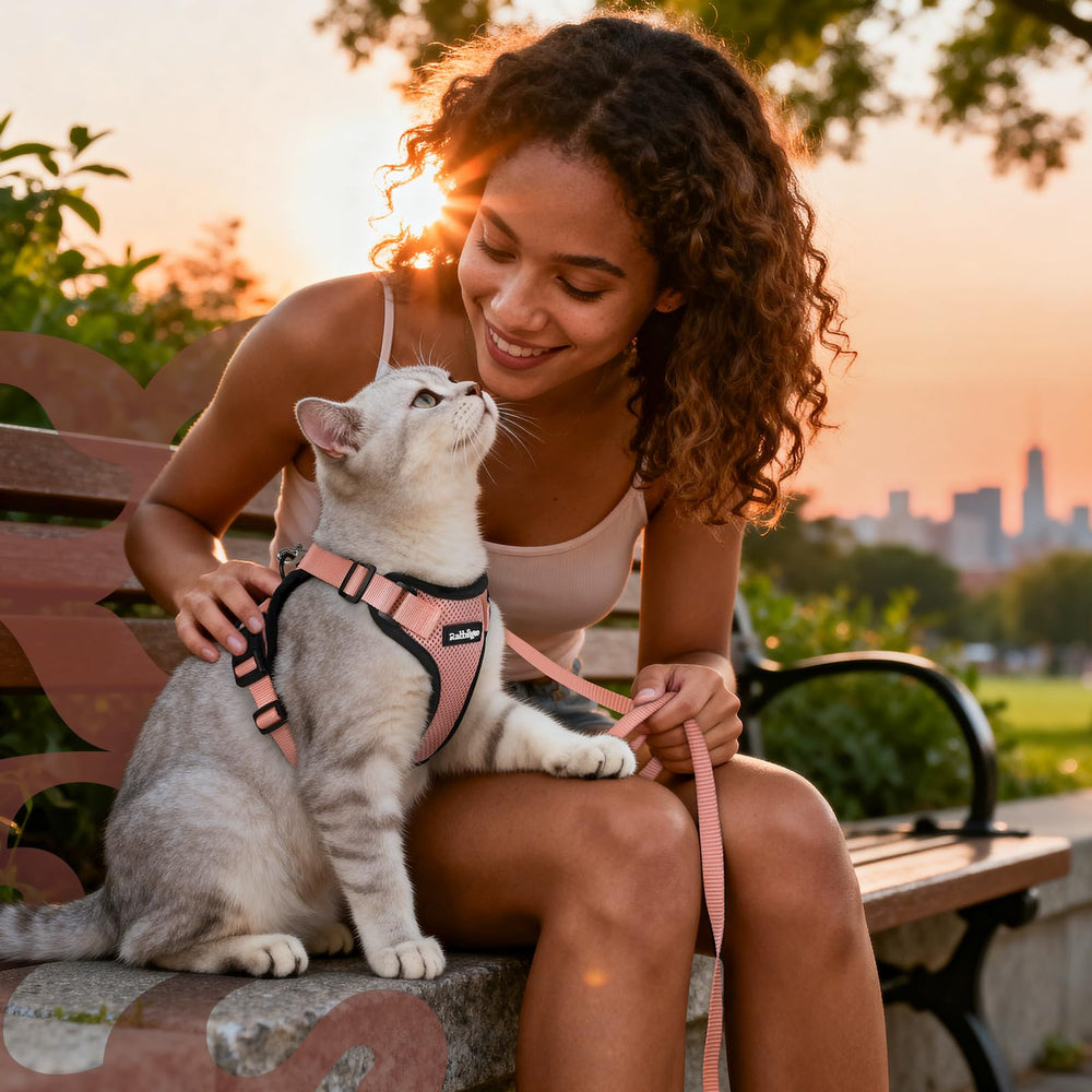 Rabbitgoo harness suitable for indoor and outdoor use with comfortable fit.