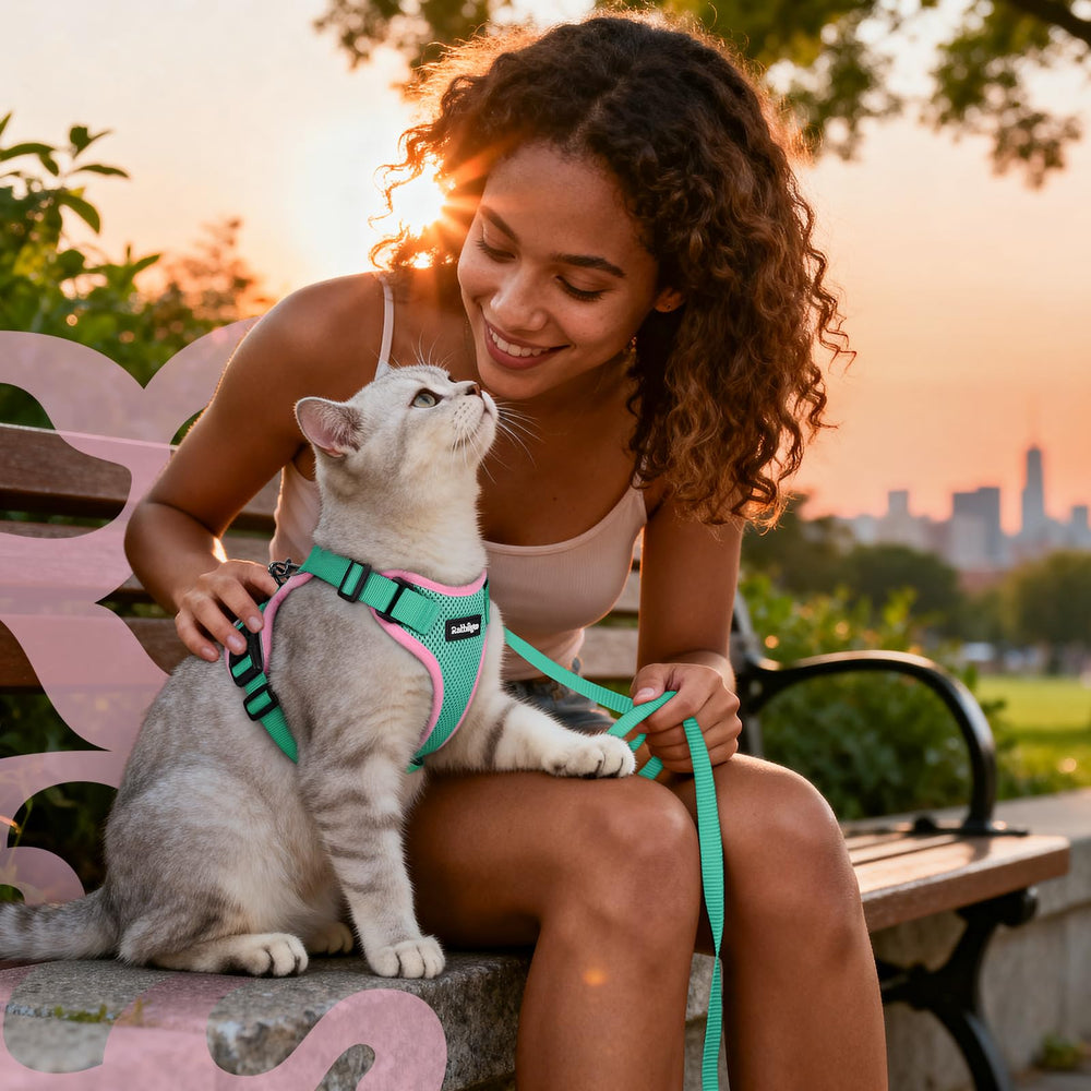Rabbitgoo cat harness supports indoor and outdoor exploration with comfort.